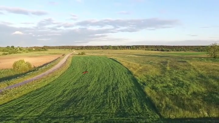 Flying Drone In A Meadow 1