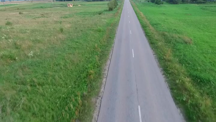 Flying Over Country Road And Rising Up 2