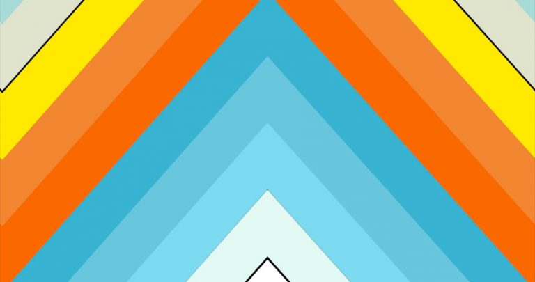 4K Cool Stripes From Corners Flat Transition