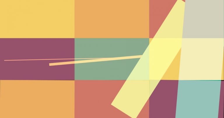 4K Flat Rotating Squares Transition