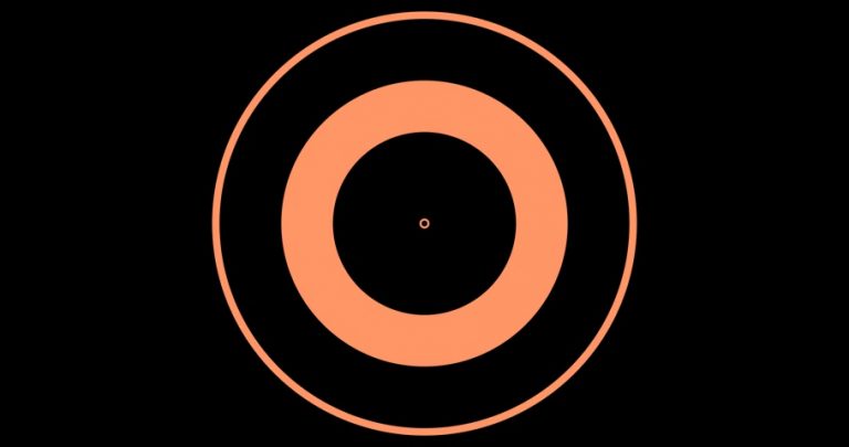 4K Huge Center Circle Motion Flat Element