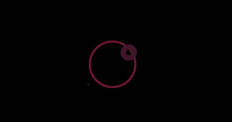 4K Multiple Circles Motion Flat Element 1