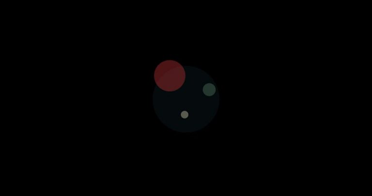 4K Multiple Circles Motion Flat Element 2