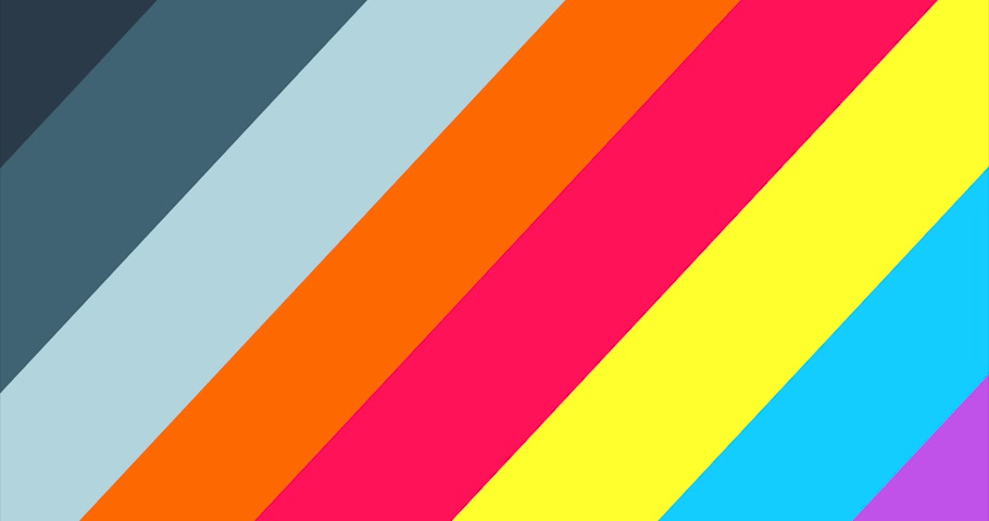 4K Super Flat Diagonal Multicolor Lines Transition