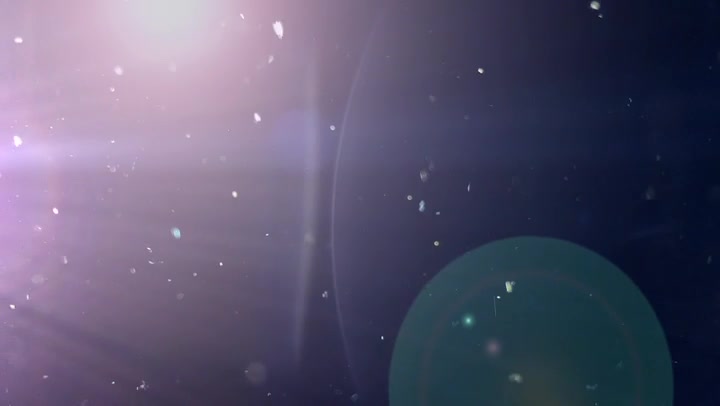 Natural Dust Particles With Lens Flares Flying Around