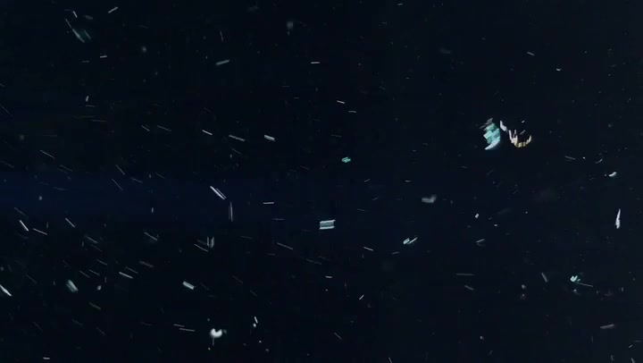Snow Dust Particles In Slow Motion